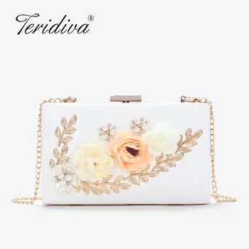 Fashion Women Evening Bag Flower Beaded Small Day Clutch Evening Bag With Chain Shoulder Handbags Pearl Purse 
Fashion Women Evening Bag Flower Beaded Small Day Clutch Evening Bag With Chain Shoulder Handbags Pearl Purse