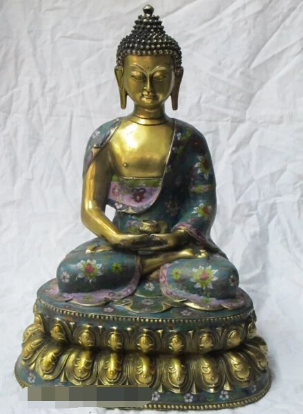 bi003564 18"Tibet Buddhist Bronze gild Cloisonne Buddha Rulaifo bonze Sakyamuni.Statue
bi003564 18"Tibet Buddhist Bronze gild Cloisonne Buddha Rulaifo bonze Sakyamuni.Statue