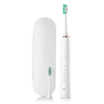 D6 Ultrasonic Electric Toothbrush USB Charge Rechargeable escova de dente eletrica With 2 Pcs Replacement Heads Timer Brush
D6 Ultrasonic Electric Toothbrush USB Charge Rechargeable escova de dente eletrica With 2 Pcs Replacement Heads Timer Brush