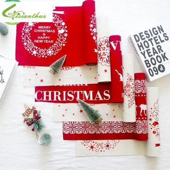2PCS 28*270cm Christmas Table Runner Mat Tablecloth Christmas Flag Home Party Decorative Santa Claus Tapestry Red Table Runners
2PCS 28*270cm Christmas Table Runner Mat Tablecloth Christmas Flag Home Party Decorative Santa Claus Tapestry Red Table Runners