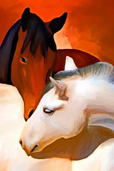 Modern handmade horse love each other on oil canvas for living room decor and wallpaper, gallery
Modern handmade horse love each other on oil canvas for living room decor and wallpaper, gallery