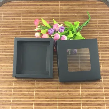 24pcs/lot black Kraft paper window cake Box party Gift/Candy/Biscuit/Soap/Cookie/Cupcake/Nuts boxes Display packaging Box 
24pcs/lot black Kraft paper window cake Box party Gift/Candy/Biscuit/Soap/Cookie/Cupcake/Nuts boxes Display packaging Box