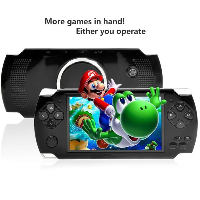 

handheld Game Console 4.3 inch screen mp4 MP5 game player Built in 10000 Games 8GB support for psp game,camera,video,e-book