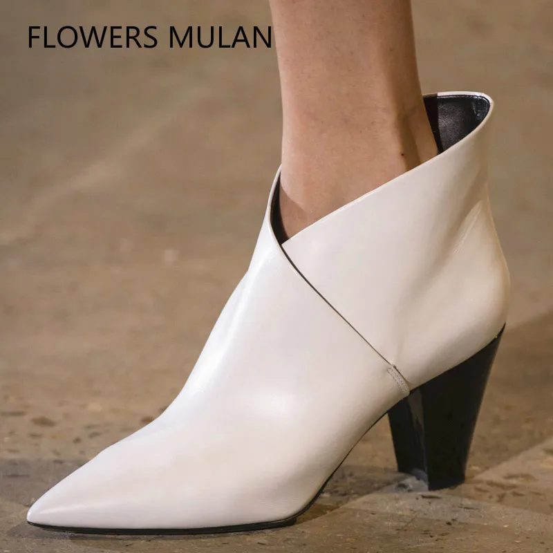 New Latex Boots Plaid High Heel Ankle Boots Chunky Heels Women Shoes Autumn Genuine Leather Lady Dress Boots Runway Party Wear
New Latex Boots Plaid High Heel Ankle Boots Chunky Heels Women Shoes Autumn Genuine Leather Lady Dress Boots Runway Party Wear
