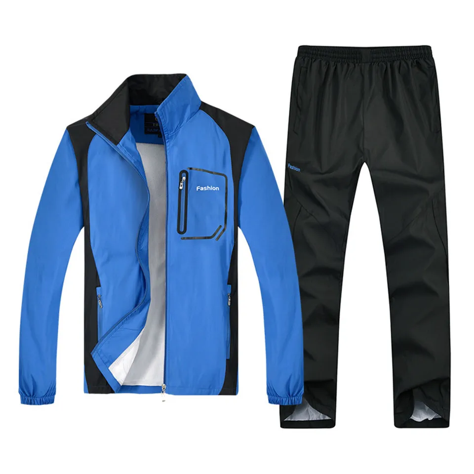 Spring Autumn Mens Tracksuit Sets Long Sleeved Leisure Thin Track Suit New Sportswear for Male Coat+Pants Large Size L-5XL
Spring Autumn Mens Tracksuit Sets Long Sleeved Leisure Thin Track Suit New Sportswear for Male Coat+Pants Large Size L-5XL