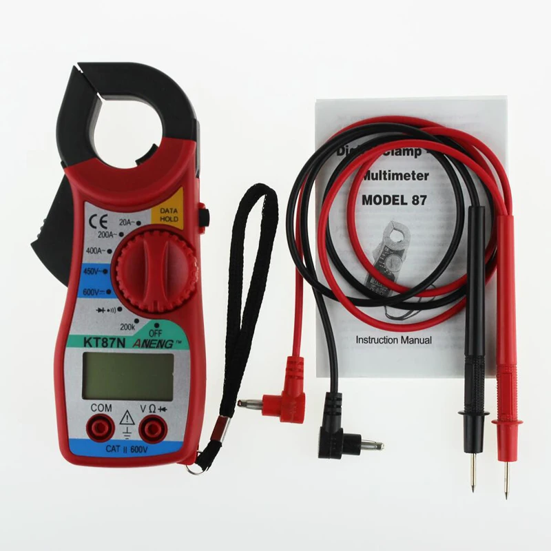 New KT87N Multimeter Clamp Voltage and Current Meter Clamp Flow Meter Current Clamp Meter
New KT87N Multimeter Clamp Voltage and Current Meter Clamp Flow Meter Current Clamp Meter