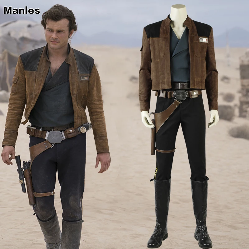 Han Solo Costume Movie Solo A Star Wars Story Cosplay Outfit Carnival Clothes Halloween Jacket Pants Boots Strap Adult Men Suit
Han Solo Costume Movie Solo A Star Wars Story Cosplay Outfit Carnival Clothes Halloween Jacket Pants Boots Strap Adult Men Suit