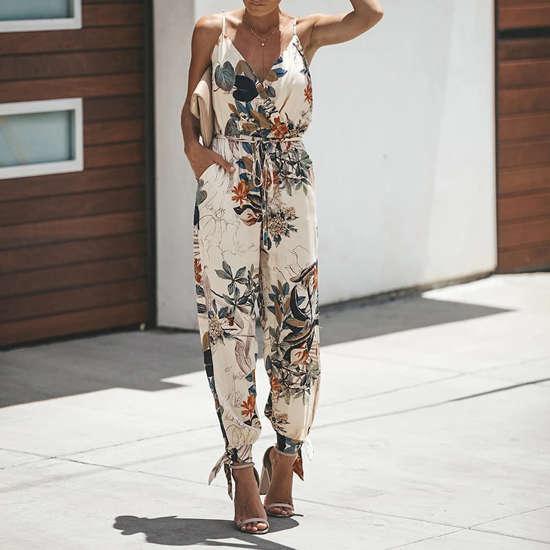 Jumpsuits for Women 2019 New Sexy Spaghetti Strap Lace Up Summer Jumpsuit Women Casual Sleeveless Pockets Long Romper Female
Jumpsuits for Women 2019 New Sexy Spaghetti Strap Lace Up Summer Jumpsuit Women Casual Sleeveless Pockets Long Romper Female