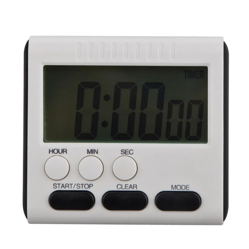Magnetic Wide LCD Digital Kitchen Timer with Strong Alarm Digital Cooking Time Reminder Count Up Padding Clock for 24 Hours
Magnetic Wide LCD Digital Kitchen Timer with Strong Alarm Digital Cooking Time Reminder Count Up Padding Clock for 24 Hours