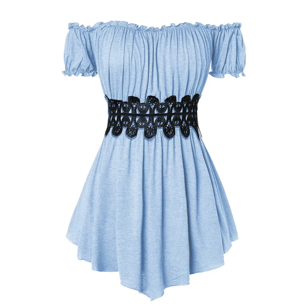 Off Shoulder Sexy Blouse Ruffle shirt Short Sleeve 2019 Summer New Pleated Casual Top Blouse Shirts Fashion Women Tops Camisas
Off Shoulder Sexy Blouse Ruffle shirt Short Sleeve 2019 Summer New Pleated Casual Top Blouse Shirts Fashion Women Tops Camisas
