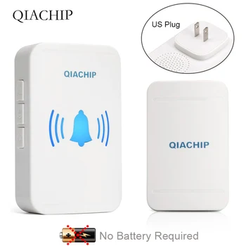 QIACHIP US Plug AC 110V-240V Wireless DoorBell Self Powered Night Light Waterproof No Battery Home Door Bell 150M Range White
QIACHIP US Plug AC 110V-240V Wireless DoorBell Self Powered Night Light Waterproof No Battery Home Door Bell 150M Range White