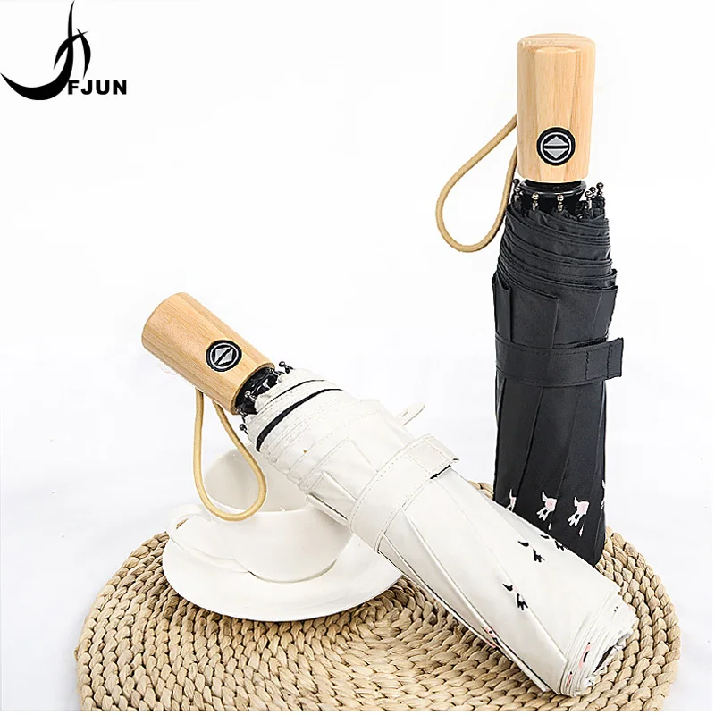 Flamingo fold bamboo handle automatic paraguas thicken vinyl sunscreen UV protection umbrellas rain women umbrella corporation
Flamingo fold bamboo handle automatic paraguas thicken vinyl sunscreen UV protection umbrellas rain women umbrella corporation