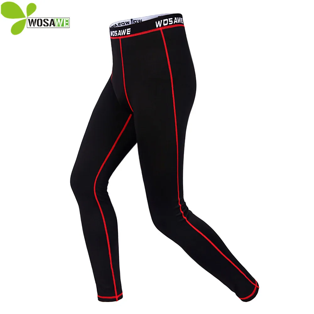 WOSAWE Winter Men Cycling Pants Tights Thermal Fleece Running Bicycle Clothes Clothing Base Layer Sports Compression Underwear
WOSAWE Winter Men Cycling Pants Tights Thermal Fleece Running Bicycle Clothes Clothing Base Layer Sports Compression Underwear