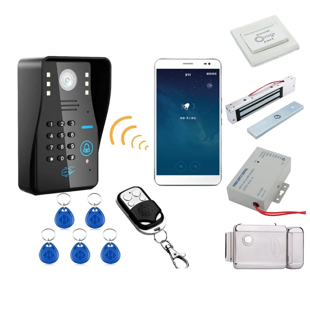 Home set 7" WiFi Wireless RFID Password Video Door Phone intercom Doorbell IP Camera Home Alarm System+Electric Lock
Home set 7" WiFi Wireless RFID Password Video Door Phone intercom Doorbell IP Camera Home Alarm System+Electric Lock
