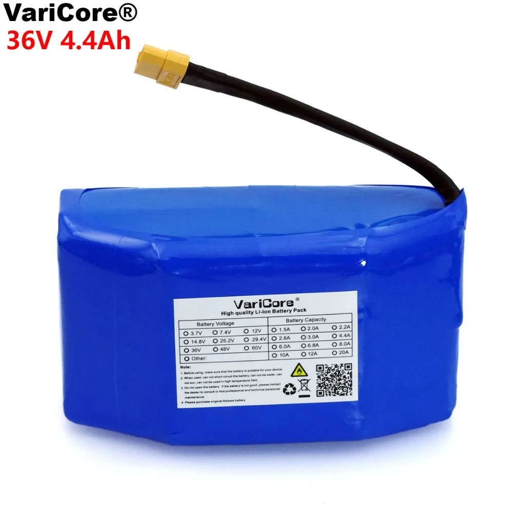 VariCore 36V 4.4Ah 4400mah high drain 2 wheel electric scooter self balancing 18650 lithium battery pack for Self-balancing Fits
VariCore 36V 4.4Ah 4400mah high drain 2 wheel electric scooter self balancing 18650 lithium battery pack for Self-balancing Fits