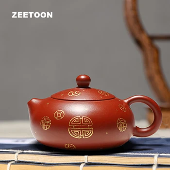 200ML Authentic Yixing Purple Xishi Pot Clay Teapot Chinese Health Kung Fu Tea Set Master Handmade Ceramic Boutique Zisha Kettle
200ML Authentic Yixing Purple Xishi Pot Clay Teapot Chinese Health Kung Fu Tea Set Master Handmade Ceramic Boutique Zisha Kettle
