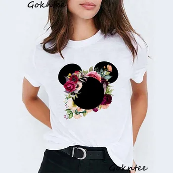 Cartoon Mouse floral rose T Shirt Women Mouse Ear Shirt femme Girl Tumblr pretty flower Tees Hipster Cute Holiday Summer Tops
Cartoon Mouse floral rose T Shirt Women Mouse Ear Shirt femme Girl Tumblr pretty flower Tees Hipster Cute Holiday Summer Tops