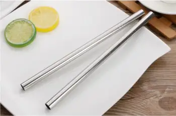 100 pcs/lot 12mm x215mm 304 Stainless Steel Straw Metal Pearl Bubble Tea Juice Drinking Straw
100 pcs/lot 12mm x215mm 304 Stainless Steel Straw Metal Pearl Bubble Tea Juice Drinking Straw