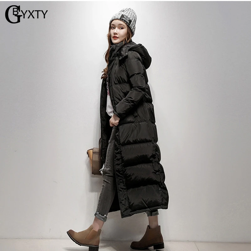 GBYXTY Casual Black Long Hooded Down Jacket and Coat Winter Women Slim Feather Jacket Down Parka Mujer Female Overcoat ZA1567
GBYXTY Casual Black Long Hooded Down Jacket and Coat Winter Women Slim Feather Jacket Down Parka Mujer Female Overcoat ZA1567