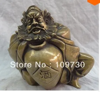 bir 00640 China Bronze Buddhism Wine Jar Protect ZhongKui Exorcism BiXie ChungKuel Statue
bir 00640 China Bronze Buddhism Wine Jar Protect ZhongKui Exorcism BiXie ChungKuel Statue