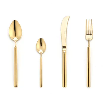 Hot Sale 4pcs Dinner Set Cutlery Knives Forks Spoons Wester Kitchen Dinnerware Stainless Steel Home Party Tableware Set gold
Hot Sale 4pcs Dinner Set Cutlery Knives Forks Spoons Wester Kitchen Dinnerware Stainless Steel Home Party Tableware Set gold