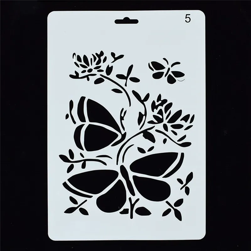 1Pcs Reusable Butterfly Flower Shape Stencils Airbrush Painting DIY Home Decor Scrapbooking Album Crafts Free Shipping
1Pcs Reusable Butterfly Flower Shape Stencils Airbrush Painting DIY Home Decor Scrapbooking Album Crafts Free Shipping