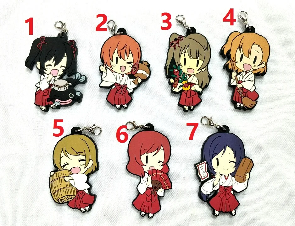 Love Live Kotori Anime keychain Nico Rin Umi Maki Chika Dia Riko Yoshi kc Kunikida Kanan Rubber strap/phone charm
Love Live Kotori Anime keychain Nico Rin Umi Maki Chika Dia Riko Yoshi kc Kunikida Kanan Rubber strap/phone charm