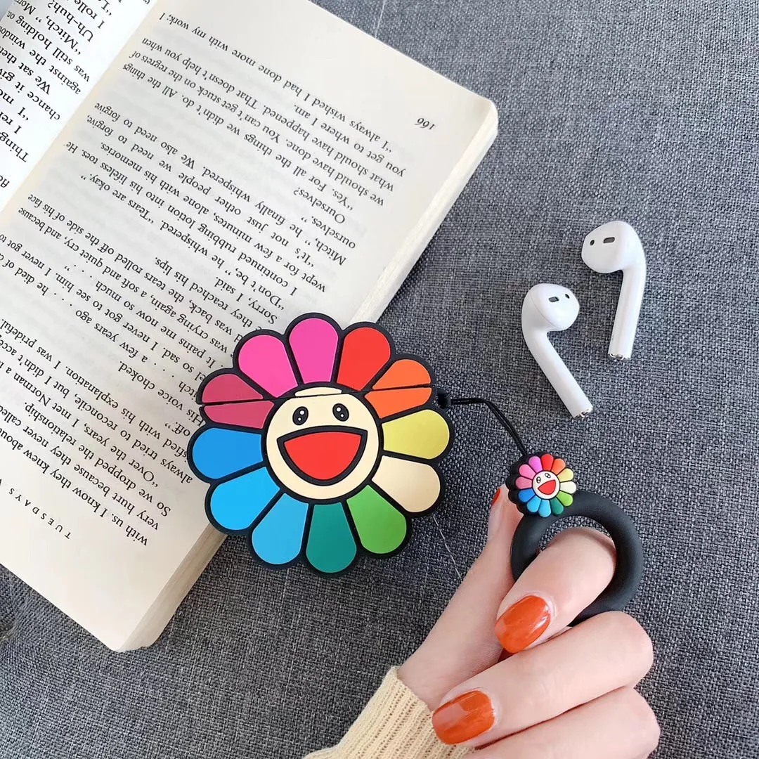 For Airpods Earphone Case 3D Sunflower Silicone Case for Airpods 2 1 Cover Soft Silicone Protective Earphone Cover for Airpods
For Airpods Earphone Case 3D Sunflower Silicone Case for Airpods 2 1 Cover Soft Silicone Protective Earphone Cover for Airpods