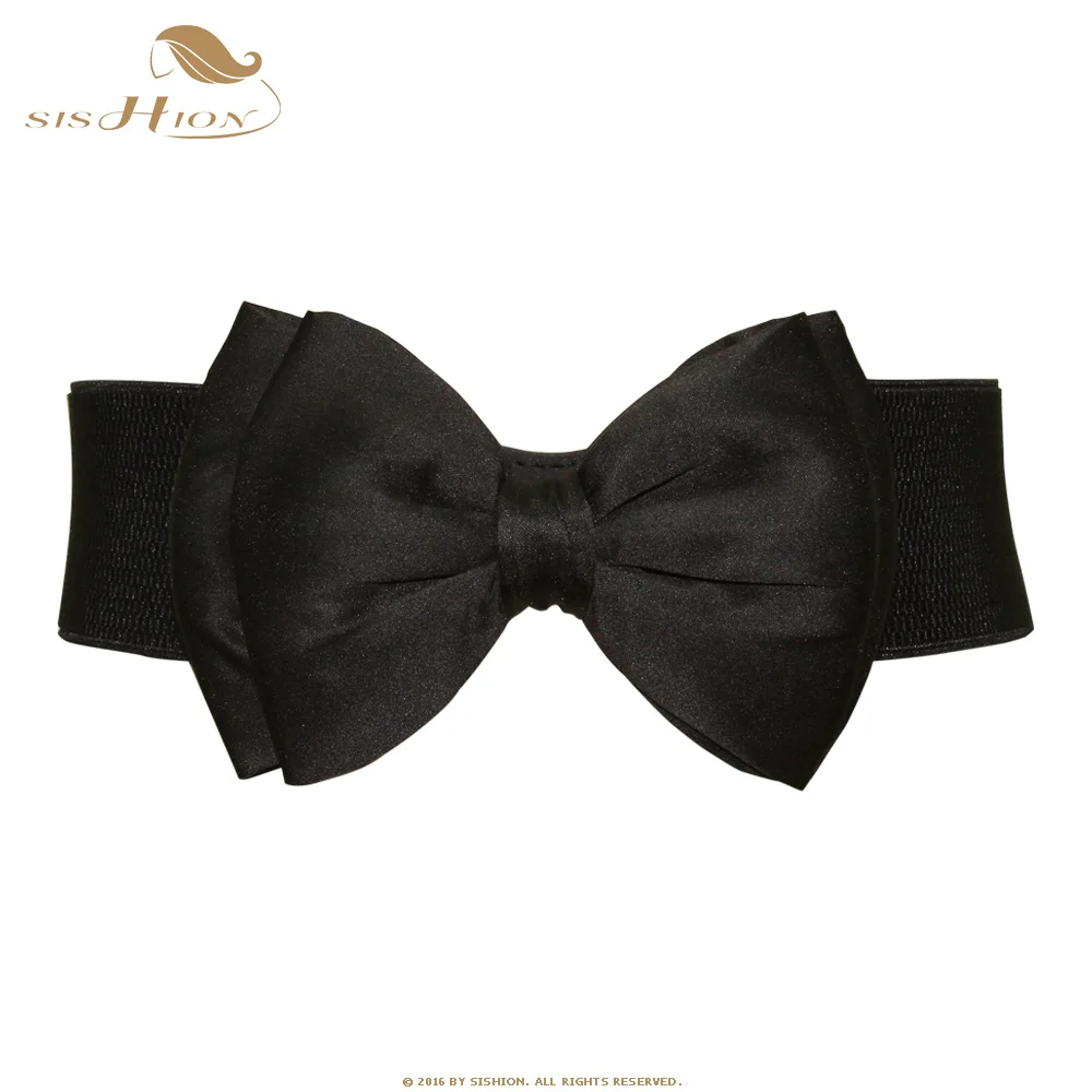 SISHION Women Bowknot Cummerbunds Elastic Bow Wide Elastic Belt Stretch Bukle Black Pink Red Waistband Waist Belt buikband VB002
SISHION Women Bowknot Cummerbunds Elastic Bow Wide Elastic Belt Stretch Bukle Black Pink Red Waistband Waist Belt buikband VB002