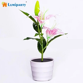 Lumiparty Solar Power Garden Light Waterproof Pink Lily Flower LED Lamp Decorative Pot Plant Lamp
Lumiparty Solar Power Garden Light Waterproof Pink Lily Flower LED Lamp Decorative Pot Plant Lamp