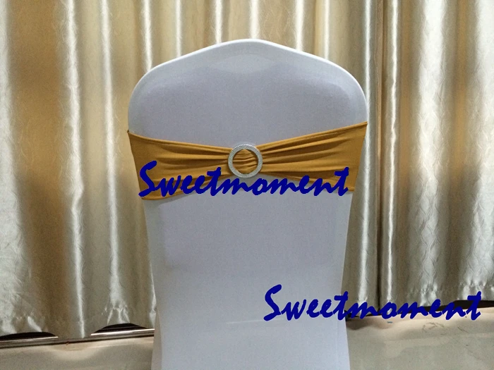 Hot sale gold colour chair band with round ring