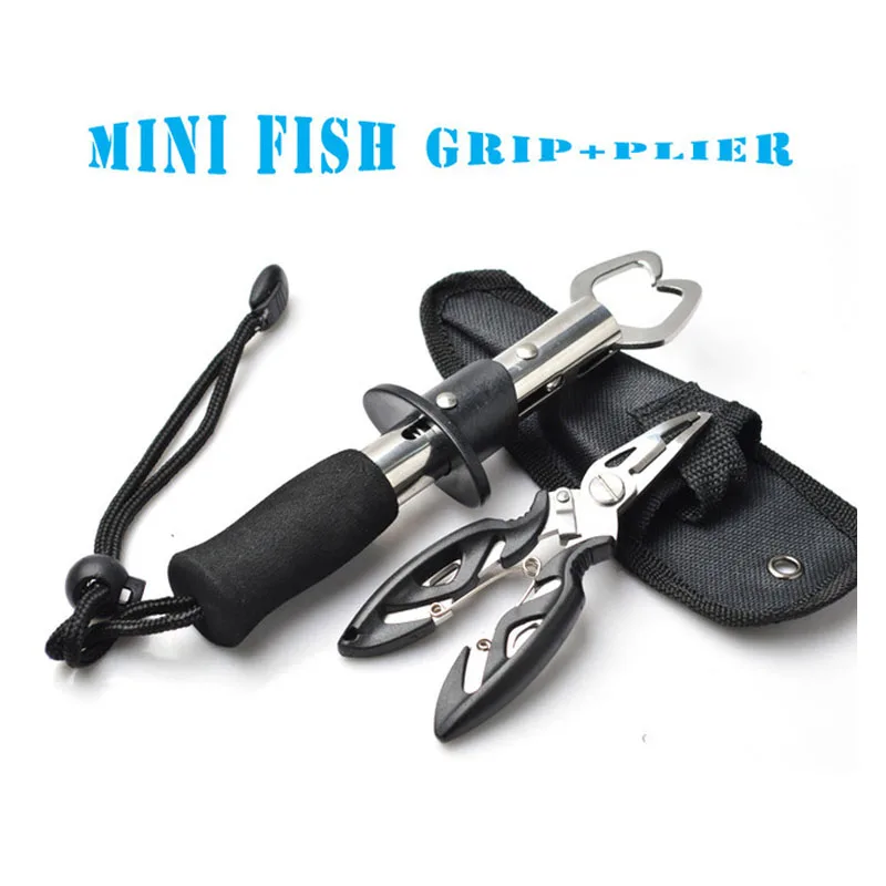 Fish Grip Pliers Set Stainless Steel Fish Lip Control Clamp Holder Multifunction Fishing Scissor Hook Remover Tool Tackle Kit
Fish Grip Pliers Set Stainless Steel Fish Lip Control Clamp Holder Multifunction Fishing Scissor Hook Remover Tool Tackle Kit