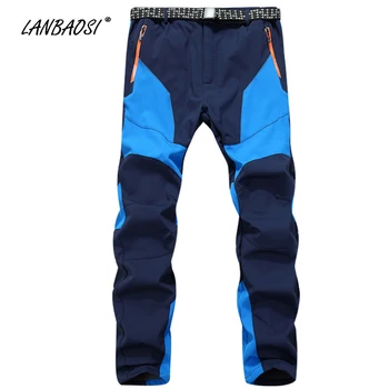 LANBAOSI Winter Men's Thermal Fleece Softshell Pants Windproof Waterproof Trousers for Outdoor Hiking Skiing Climbing Camping
LANBAOSI Winter Men's Thermal Fleece Softshell Pants Windproof Waterproof Trousers for Outdoor Hiking Skiing Climbing Camping