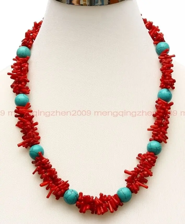 Hot sale Free Shipping>>>>>Fashion natural Red coral branch turquoise 2 row woman necklace AAAAA
Hot sale Free Shipping>>>>>Fashion natural Red coral branch turquoise 2 row woman necklace AAAAA
