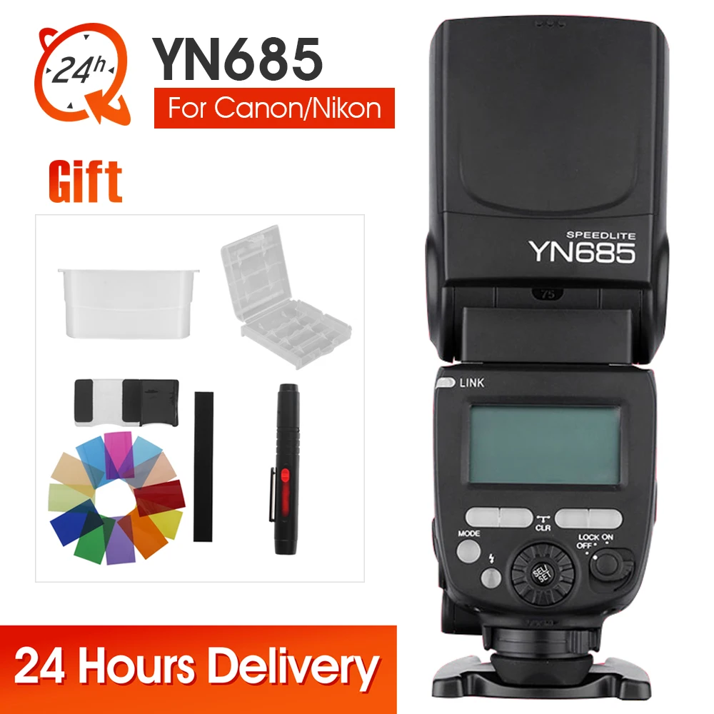 YONGNUO YN685 Wireless 2.4G HSS TTL Flash Speedlite For Canon For Nikon YN685C YN685N support YN560-TX RF603 II YN622C YN622N-TX
YONGNUO YN685 Wireless 2.4G HSS TTL Flash Speedlite For Canon For Nikon YN685C YN685N support YN560-TX RF603 II YN622C YN622N-TX