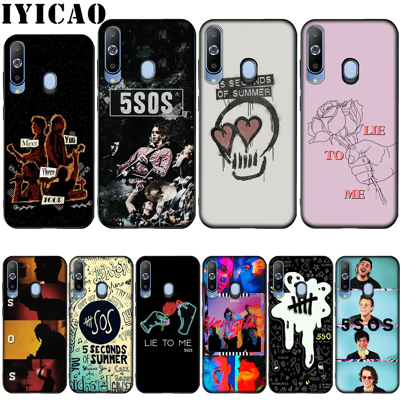 IYICAO 5Sos ремешок YOUNGBLOOD 5 секунд лета силиконовый мягкий чехол для Samsung Galaxy A10 A30 A40 A50