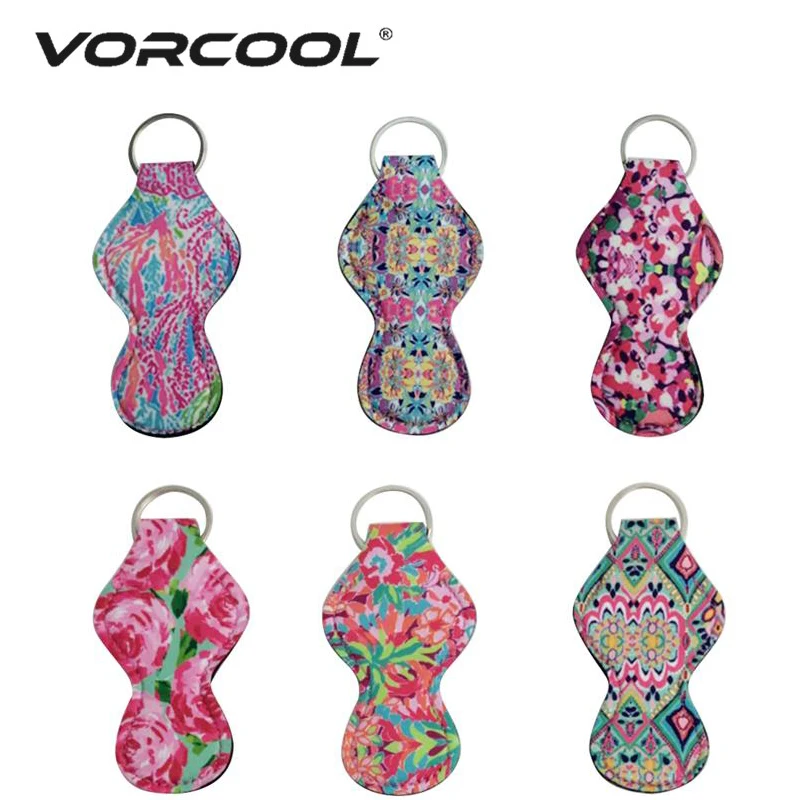 6pcs Lipstick Holder Keychain 6 Diffrent Vibrant Prints Chapstick Key Chain Holder For Kids And Adult Gift
6pcs Lipstick Holder Keychain 6 Diffrent Vibrant Prints Chapstick Key Chain Holder For Kids And Adult Gift