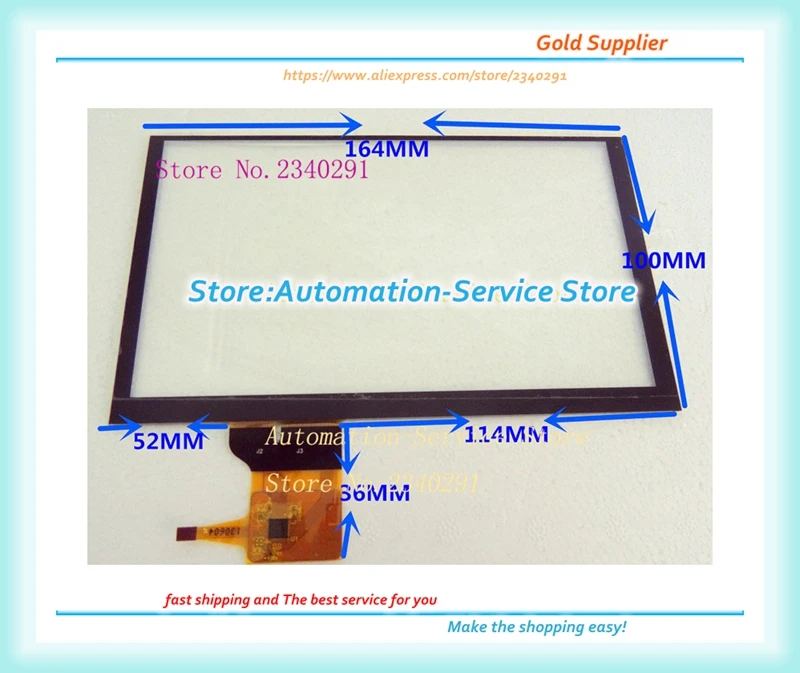 New Original 7 Inch Capacitive Screen Suitable For GPS Car DVD Navigation 164*100 GT911 (GT811 To Book)
New Original 7 Inch Capacitive Screen Suitable For GPS Car DVD Navigation 164*100 GT911 (GT811 To Book)