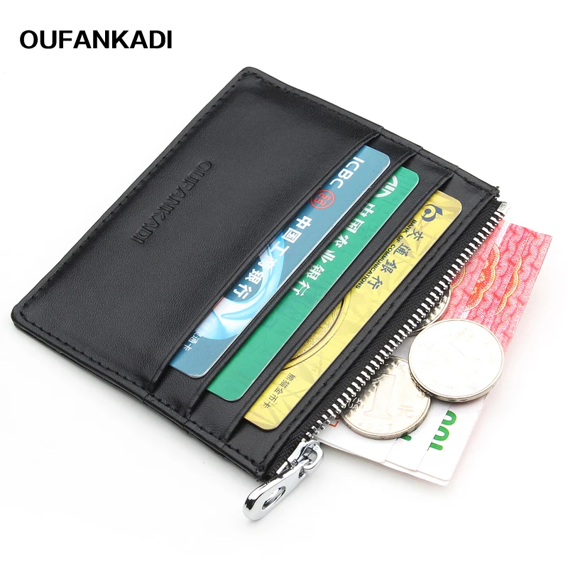 Oufankadi Slim Mini Card Holder Coin Pocket Men's Credit Card Holders for Genuine Leather Zipper Card Wallet
Oufankadi Slim Mini Card Holder Coin Pocket Men's Credit Card Holders for Genuine Leather Zipper Card Wallet