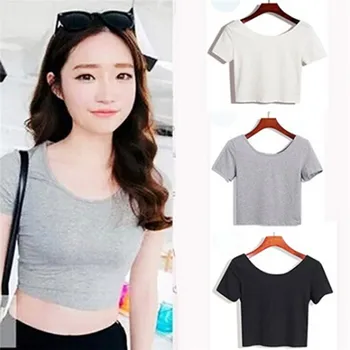 Summer Hot Short Sleeves Tops Sexy Women Basic Tees Cropped Tops Fashion Slim Brand Fitting Tank Tops Corset Clubwear Blusa
Summer Hot Short Sleeves Tops Sexy Women Basic Tees Cropped Tops Fashion Slim Brand Fitting Tank Tops Corset Clubwear Blusa