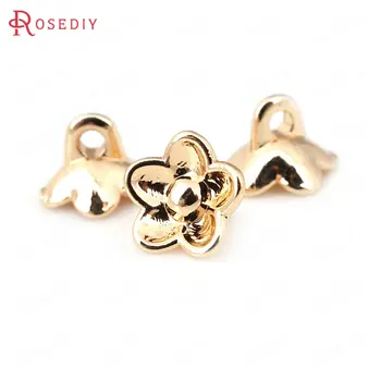 20PCS 8x6MM 24K Champagne Gold Color Plated Brass Flower Charms End Beads High Quality Diy Jewelry Accessories 
20PCS 8x6MM 24K Champagne Gold Color Plated Brass Flower Charms End Beads High Quality Diy Jewelry Accessories