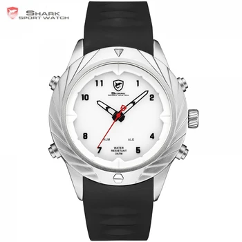 Fashion Shark Sport New Design Watch for Men Quartz Alarm Watch Silicon Band reloj hombre LED Digital Display Dress Watch /SH580
Fashion Shark Sport New Design Watch for Men Quartz Alarm Watch Silicon Band reloj hombre LED Digital Display Dress Watch /SH580
