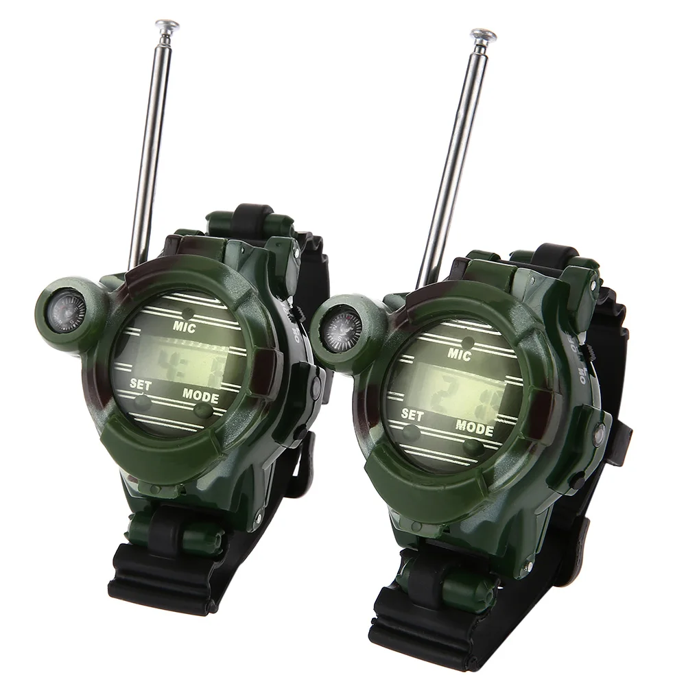 2pcs 7 In 1 Walkie Talkie Watch Camouflage Style Children Toy Electric Interphone Interactive Toy Walkie Talkies Gift For Kids
2pcs 7 In 1 Walkie Talkie Watch Camouflage Style Children Toy Electric Interphone Interactive Toy Walkie Talkies Gift For Kids