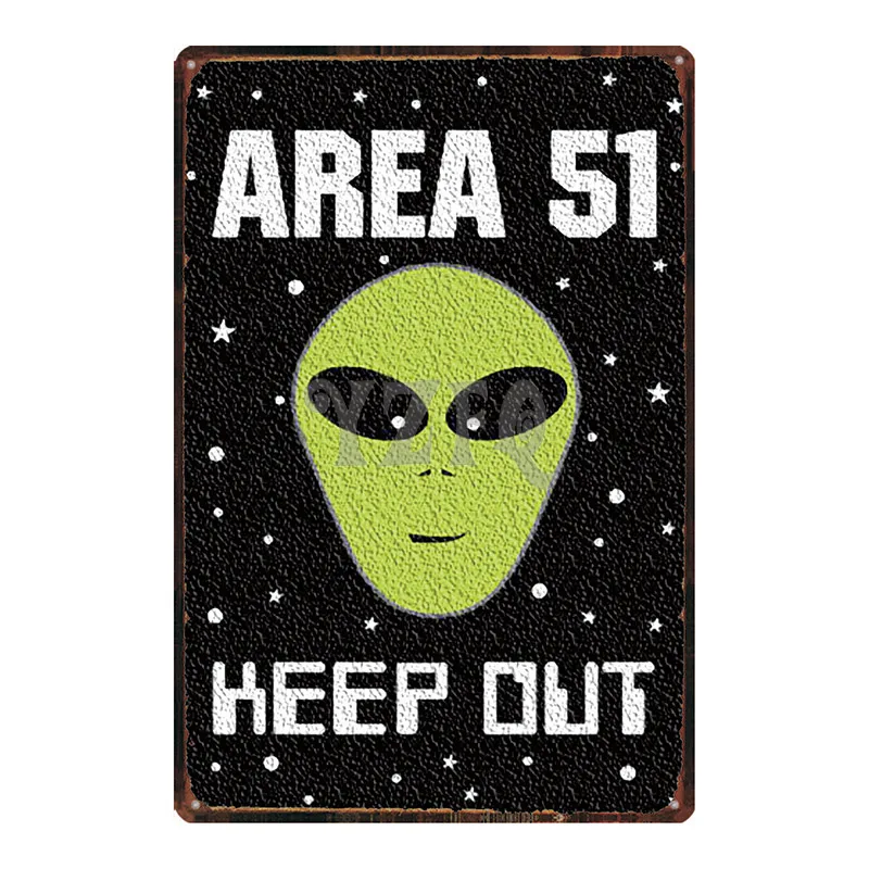 Area 51 Keep Out Cartoon Retro Metal Sign Wall Bar Cafe Shop Home Art Vintage Decor Metal Poster 30X20CM DU-2855
Area 51 Keep Out Cartoon Retro Metal Sign Wall Bar Cafe Shop Home Art Vintage Decor Metal Poster 30X20CM DU-2855