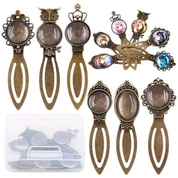12 Pcs Bookmark Pendant Tray Base Kit Lace Oval Round Glass Convex Transparent Set DIY Crystal Epoxy Accessories
12 Pcs Bookmark Pendant Tray Base Kit Lace Oval Round Glass Convex Transparent Set DIY Crystal Epoxy Accessories