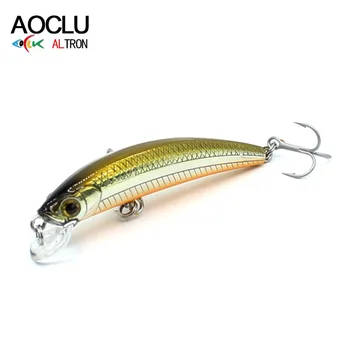 

AOCLU wobbler Jerkbait 6 Colors 50mm 2.6g Hard Bait Minnow Fishing lures Bass Fresh Salt water VMC hooks tackle
