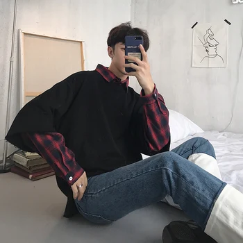 Winter New Men's Fashion Wild Long-sleeved Temperament Casual Loose Personality Cotton Fake Two-piece Sweatshirt Youth
Winter New Men's Fashion Wild Long-sleeved Temperament Casual Loose Personality Cotton Fake Two-piece Sweatshirt Youth