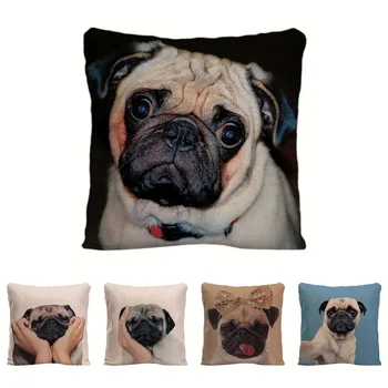 Fashion Animal Cushion Cover Pug Home Decorative Pillow Case Wearing Long Nose Dog Linen Pet Decor Pillowcase For Car Covers
Fashion Animal Cushion Cover Pug Home Decorative Pillow Case Wearing Long Nose Dog Linen Pet Decor Pillowcase For Car Covers