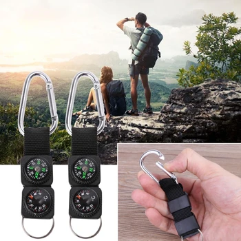 OOTDTY 1pc Outdoor Sport Keychain Carabiner Travel Hiking Compass Thermometer Survival Tool Climbing Accessories
OOTDTY 1pc Outdoor Sport Keychain Carabiner Travel Hiking Compass Thermometer Survival Tool Climbing Accessories