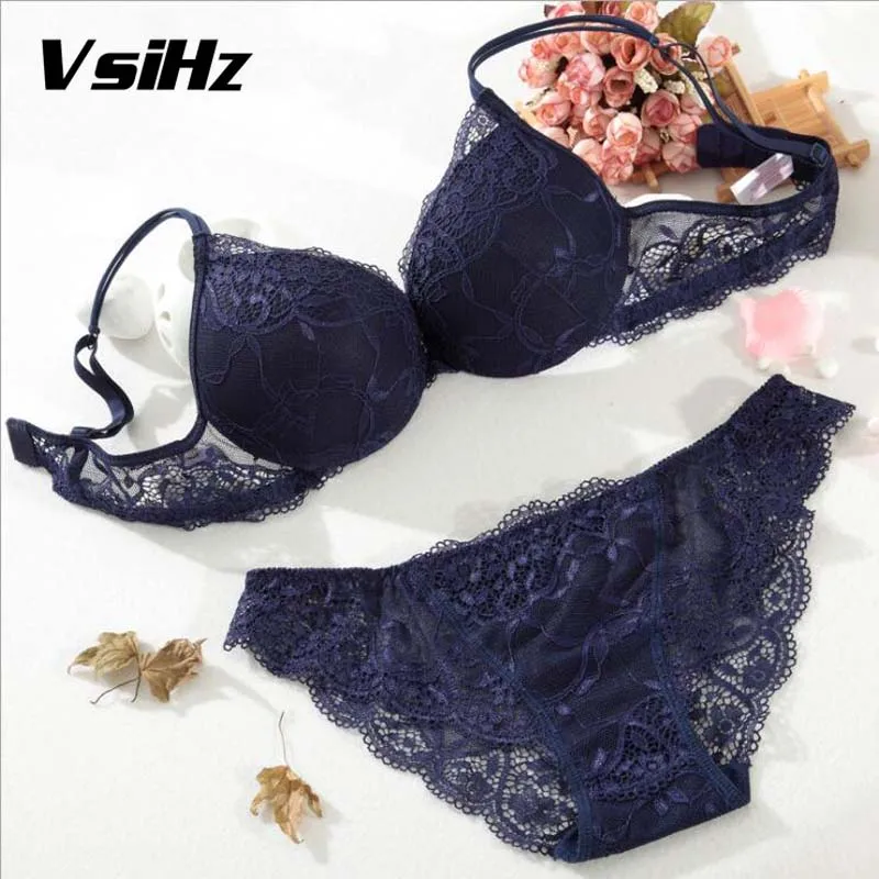 Women 's Underwear Sexy fashion Intimates lace Bra and Brief sets push up Seamless underwear sets three-fourths cup bra VsiHz
Women 's Underwear Sexy fashion Intimates lace Bra and Brief sets push up Seamless underwear sets three-fourths cup bra VsiHz